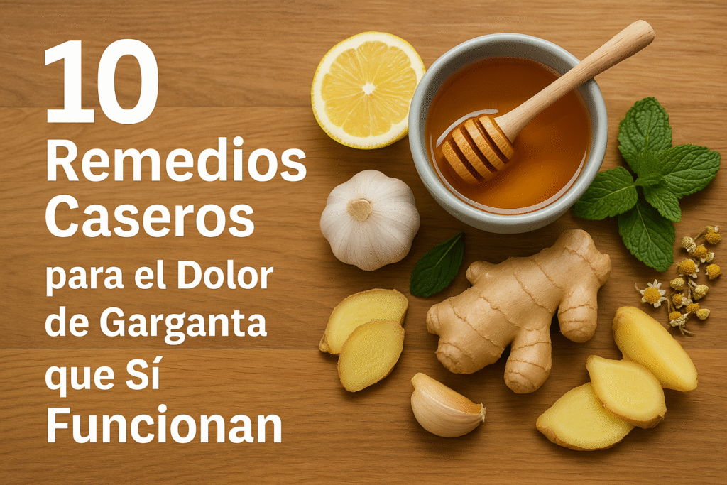 10 Remedios Caseros para el Dolor de Garganta que Sí Funcionan